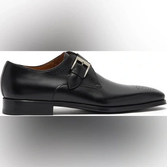 Magnanni Mallory Leather Monk Strap Dress Shoe (Men)